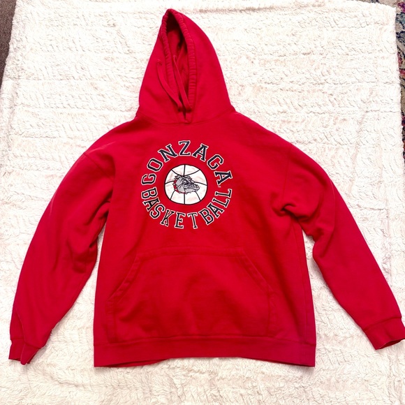 Source Unknown Other - Gonzaga Bulldogs Basketball Hoodie Red NCAA College Sweatshirt Men’s Large